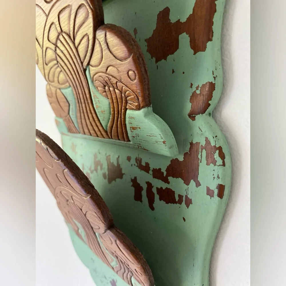 Vintage MCM Wood Mushroom Mail Holder 🍄 - Picture 5 of 5